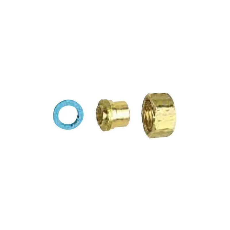 foto del prodotto raccordo gas dritto in 2 pezzi piatto, a saldare su rame 15x21 14