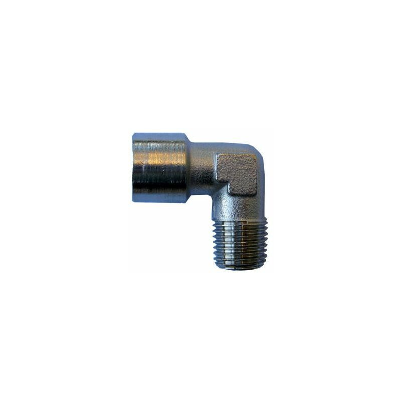 foto del prodotto raccordo gomito 1 4 m f in ottone cromato 17503 