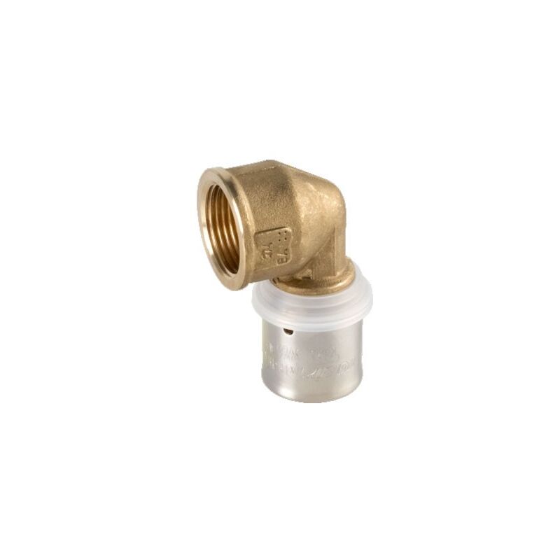 foto del prodotto raccordo gomito femmina 16 2 x 1 2 pexal brass raccordo a pressare vs0170605