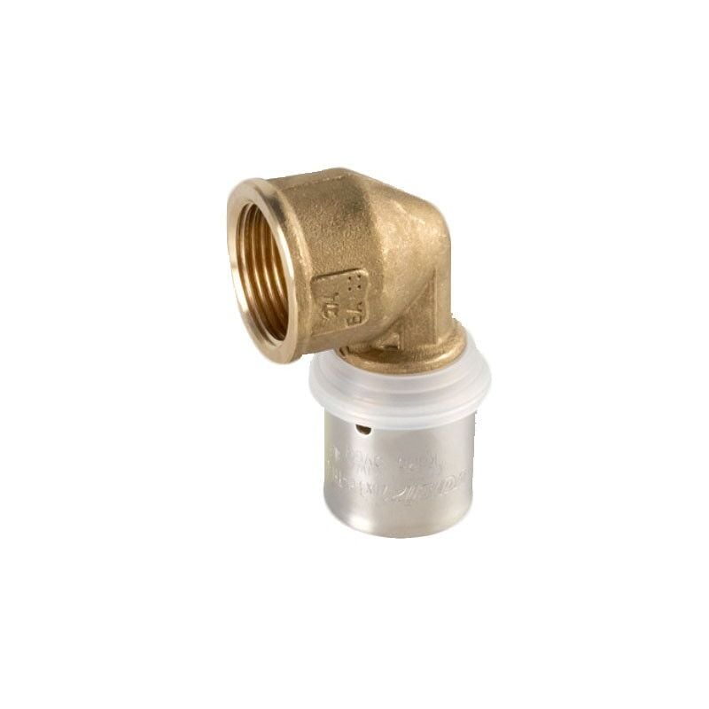 foto del prodotto raccordo gomito femmina 16x2,25 x 1 2 - pexal brass - raccordo a pressare vs0170607