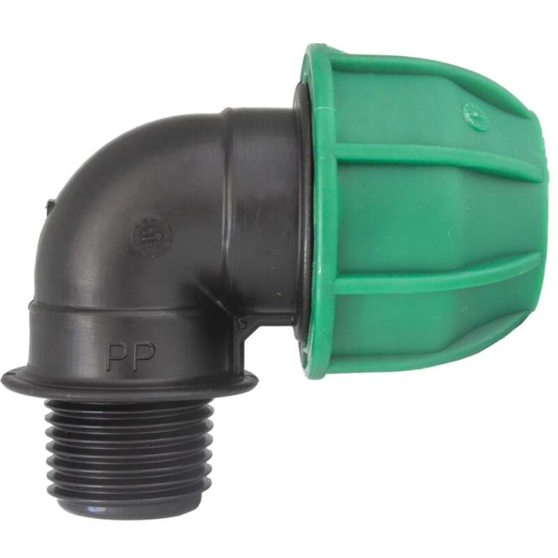 foto del prodotto raccordo gomito m a compressione professionale diametro 16 x 3 4 mm pn10