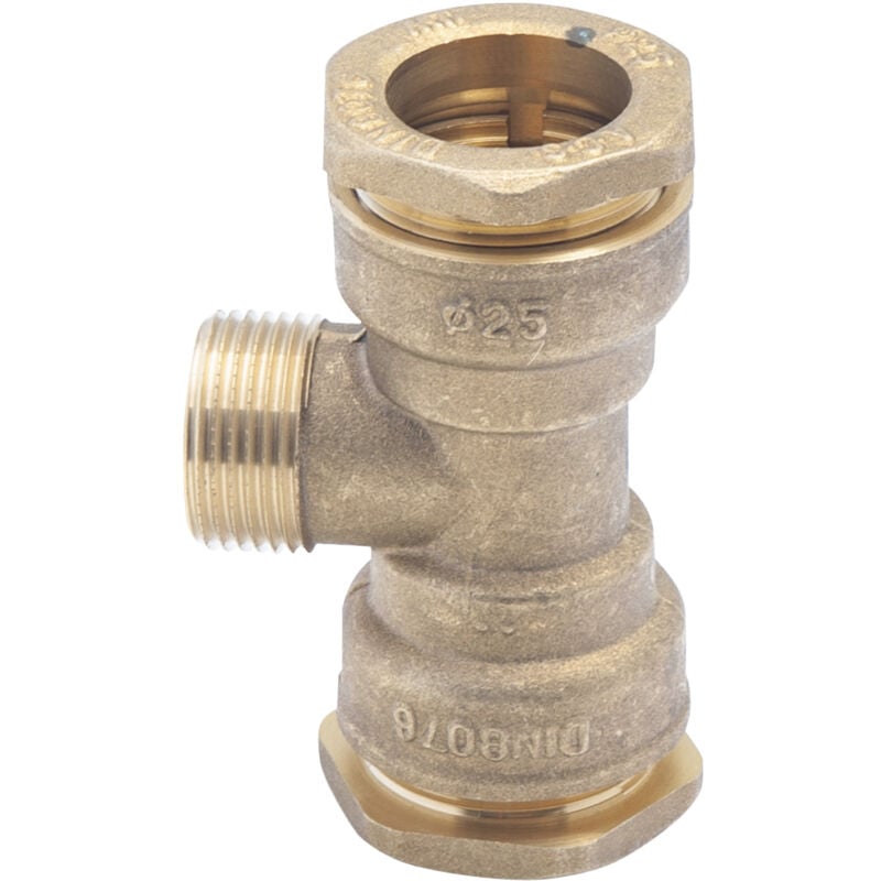 foto del prodotto raccordo in ottone a t 3 4 m d25 plymouth