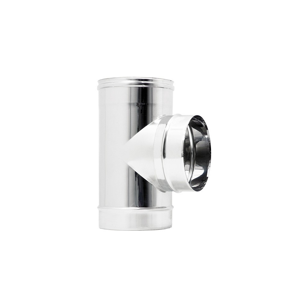 foto del prodotto raccordo inox a t braga mf da 130mm codino m aisi 304