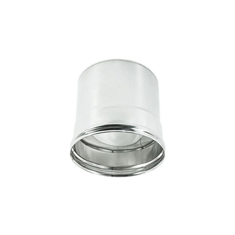 foto del prodotto raccordo inox f da 80mm per collegare tubo flessibile a tubo rigido