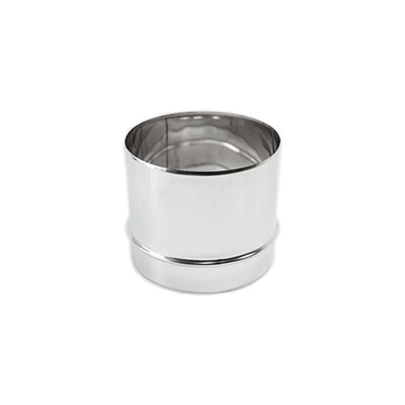 foto del prodotto raccordo inox m da 130mm per collegare tubo rigido a tubo flessibile