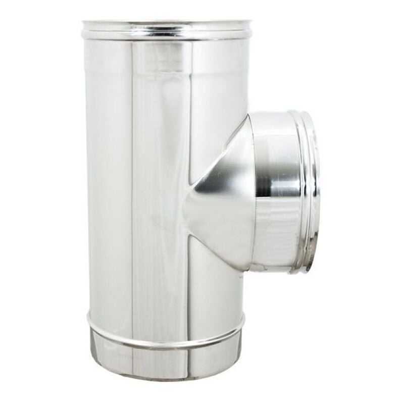 foto del prodotto raccordo inox t 90 diametro 80 ff 304l zinco calabria
