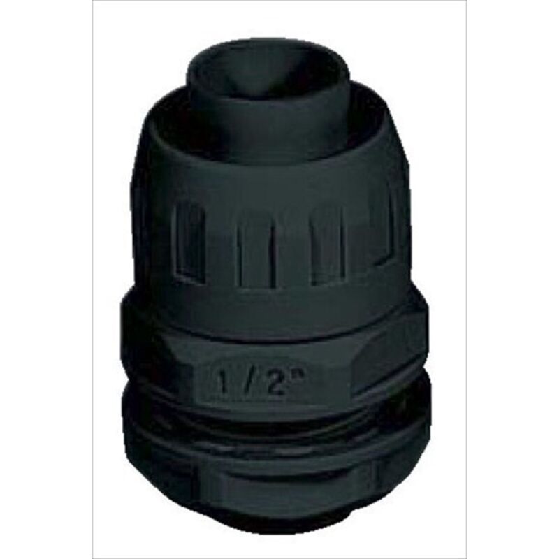 foto del prodotto raccordo ip65 guaina-scatola d.50 fil. metrico elettrocanali cod. ecgx50m