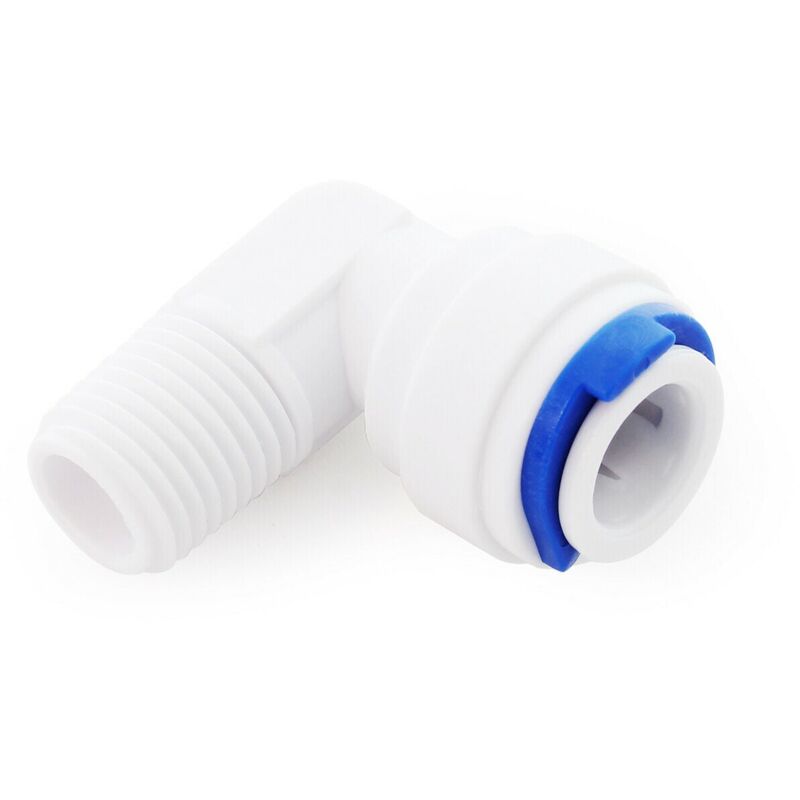 foto del prodotto raccordo jaco 90 10mm 1 4 tubo 12,91mm filetto maschio osmosi
