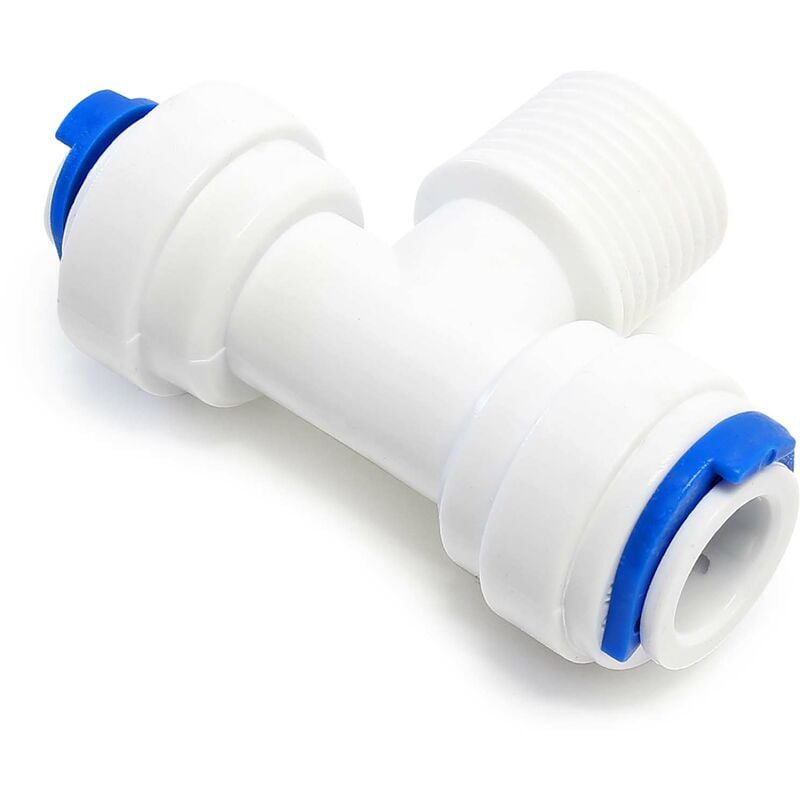 foto del prodotto raccordo jaco a t per sistema a osmosi filetto esterno 12,91mm 2 attacchi 6,5mm per tubo osmosi naturewater