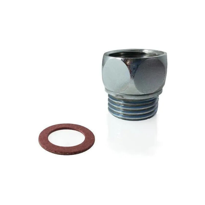 foto del prodotto raccordo libero con dado girevole cromato m15x21 f15x21 maschio femmina