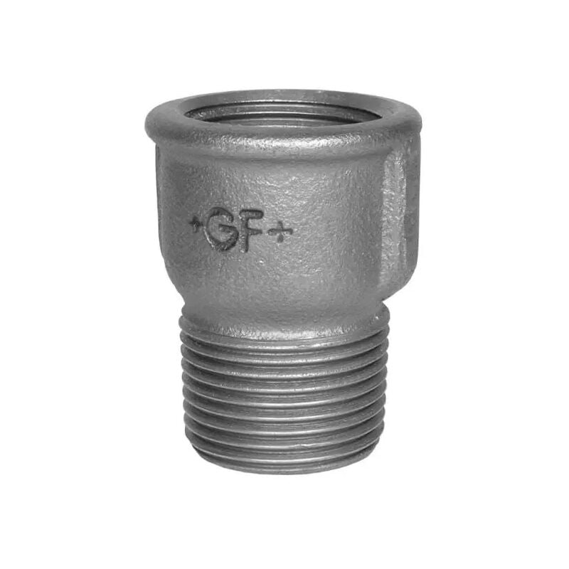 foto del prodotto raccordo maschio femmina in ghisa malleabile zincato 3/4' georg fischer
