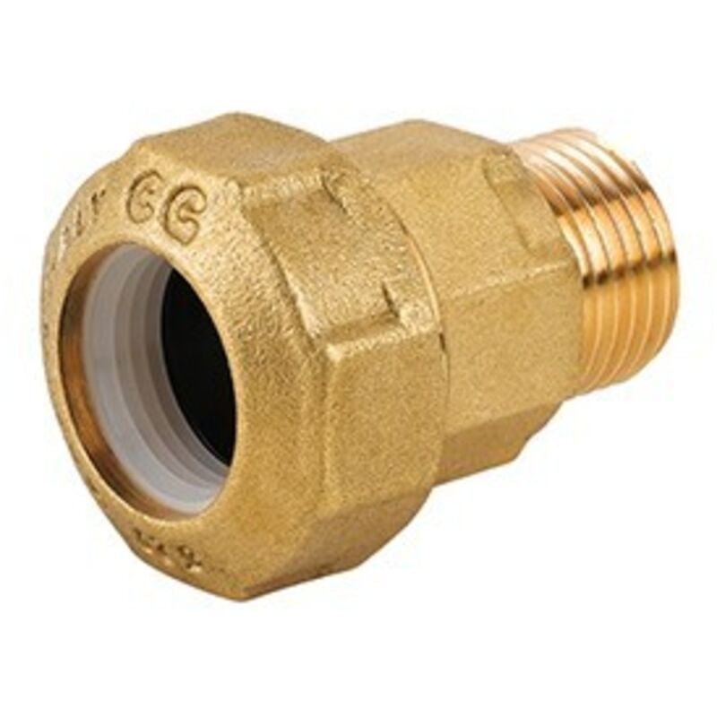 foto del prodotto raccordo maschio in ottone per tubo pe 11 4 x 40