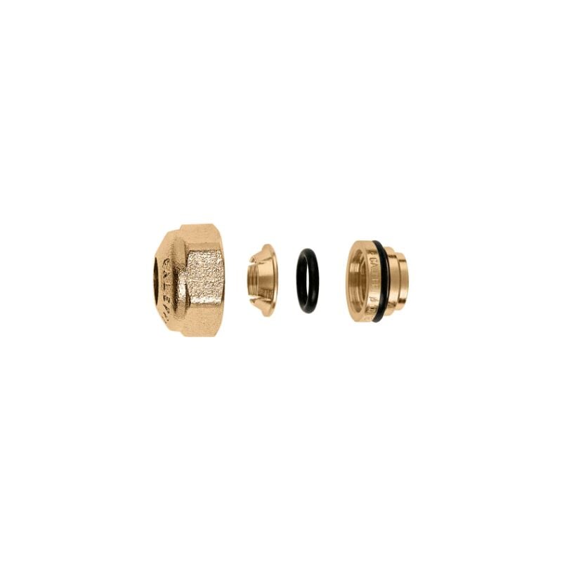 foto del prodotto raccordo meccanico, monoblocco, per tubi in rame ottone e acciaio 23 p. 1,5 10 caleffi 347010 23 p.1,5 10
