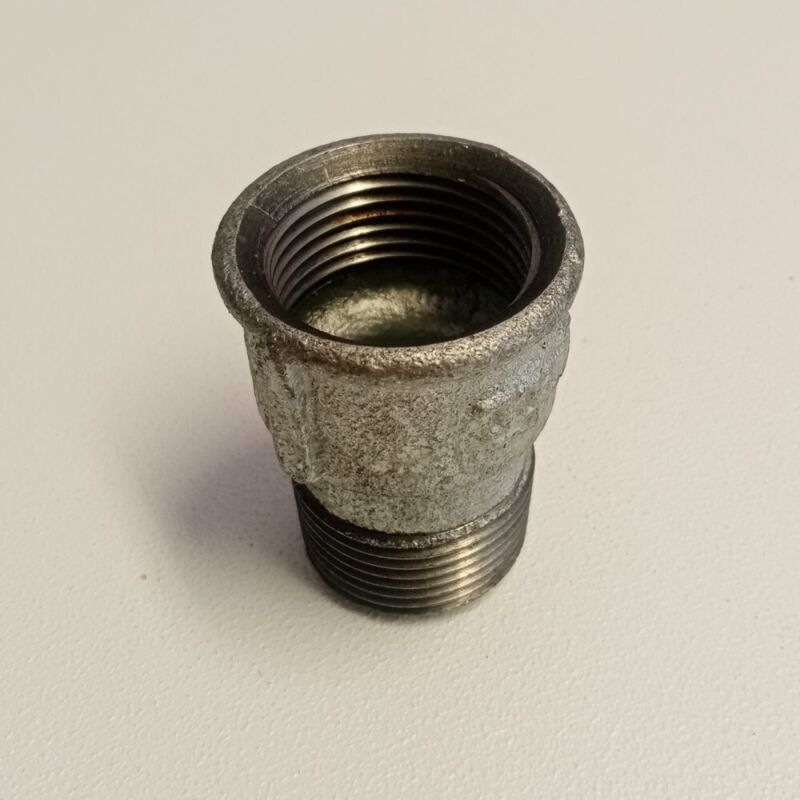 foto del prodotto raccordo mf 1'' manicotto zincato di ghisa malleabile