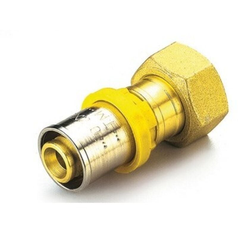 foto del prodotto raccordo per multistrato gas diritto con girello e guarnizione piana 26 x 1