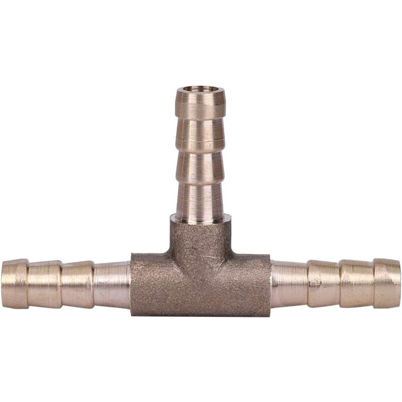 foto del prodotto raccordo per tubo flessibile a 3 vie da 10 pezzi, raccordo a t in ottone a 3 vie per tubo flessibile del carburante per tubo dell aria, dell olio e