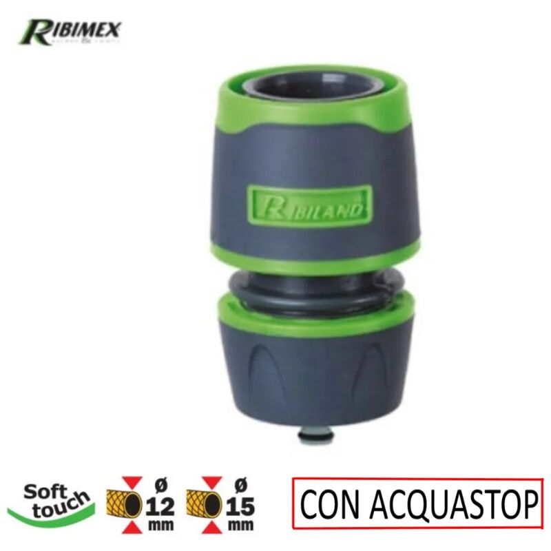 foto del prodotto raccordo portagomma con acquastop x tubi 12 15 mm