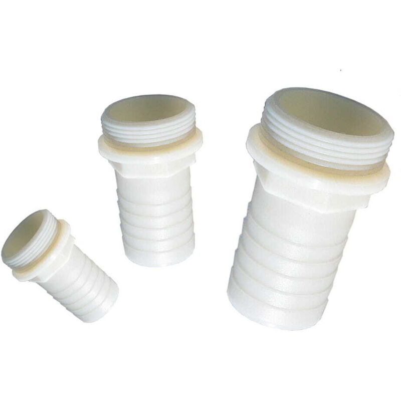 foto del prodotto raccordo portagomma con filettatura gas per tubi flessibili in nylon - 16 x m 1 2'