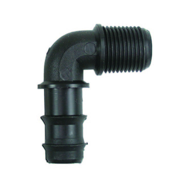 foto del prodotto raccordo portagomma gomito 90 filettato maschio in polipropilene mm.16xm 1 2