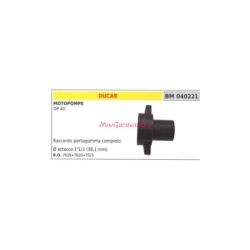 foto del prodotto raccordo portagomma per ducar motopompa dp 40 040221