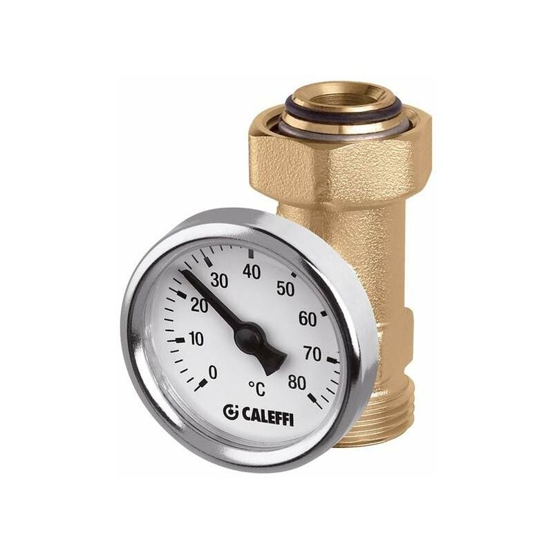 foto del prodotto raccordo portatermometro per derivazioni collettori caleffi 657050 3 4 m x 3 4 f