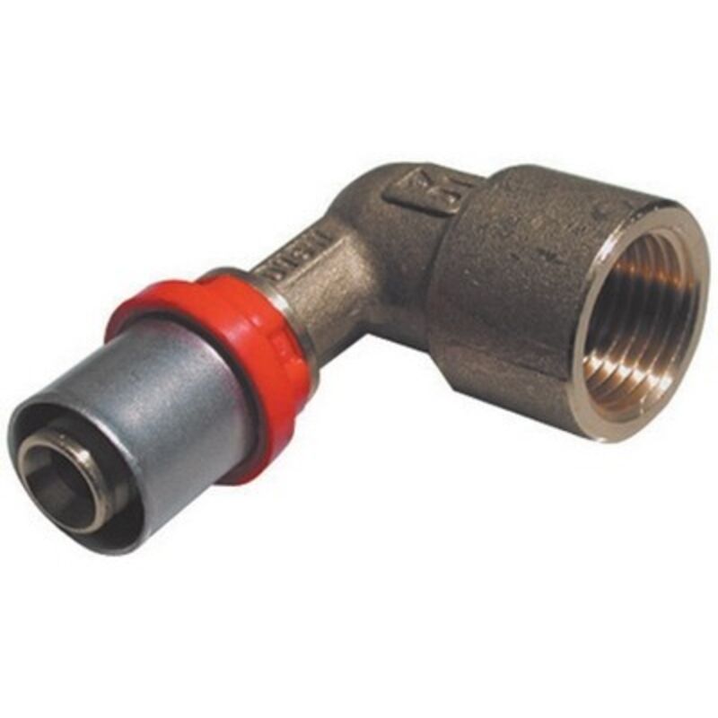 foto del prodotto raccordo press curvo femmina per multistrato 1/2 x 16 x 2,25