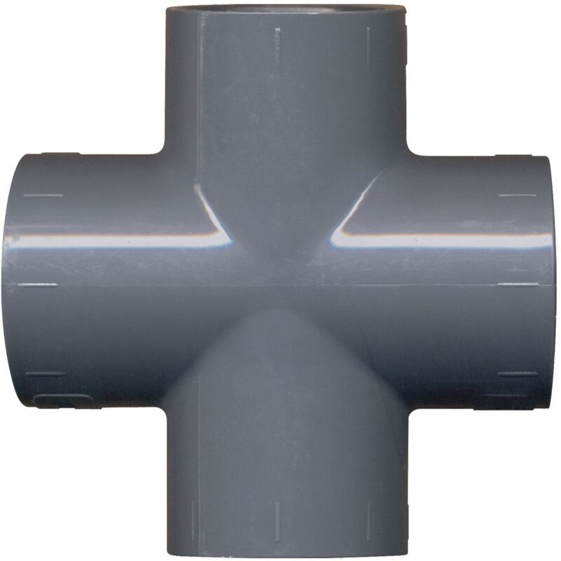 foto del prodotto raccordo pvc a pressione a croce 25 mm