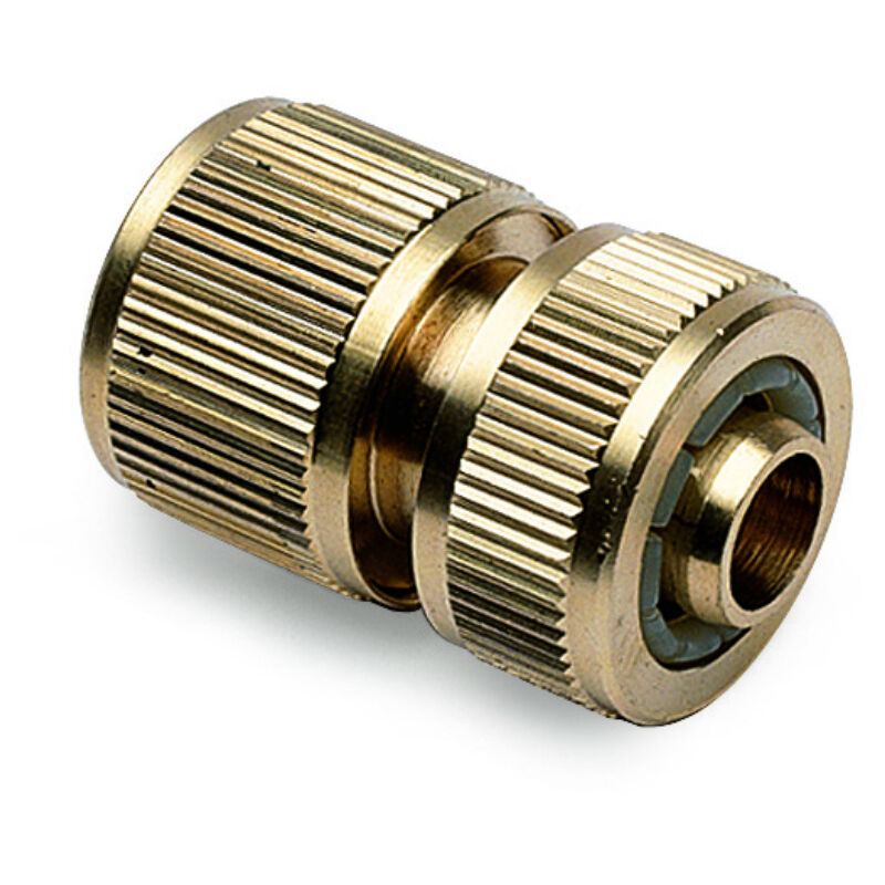 foto del prodotto raccordo rapido in ottone con acquastop e stringitubo 3 4 ipierre irrigazione orto giardino
