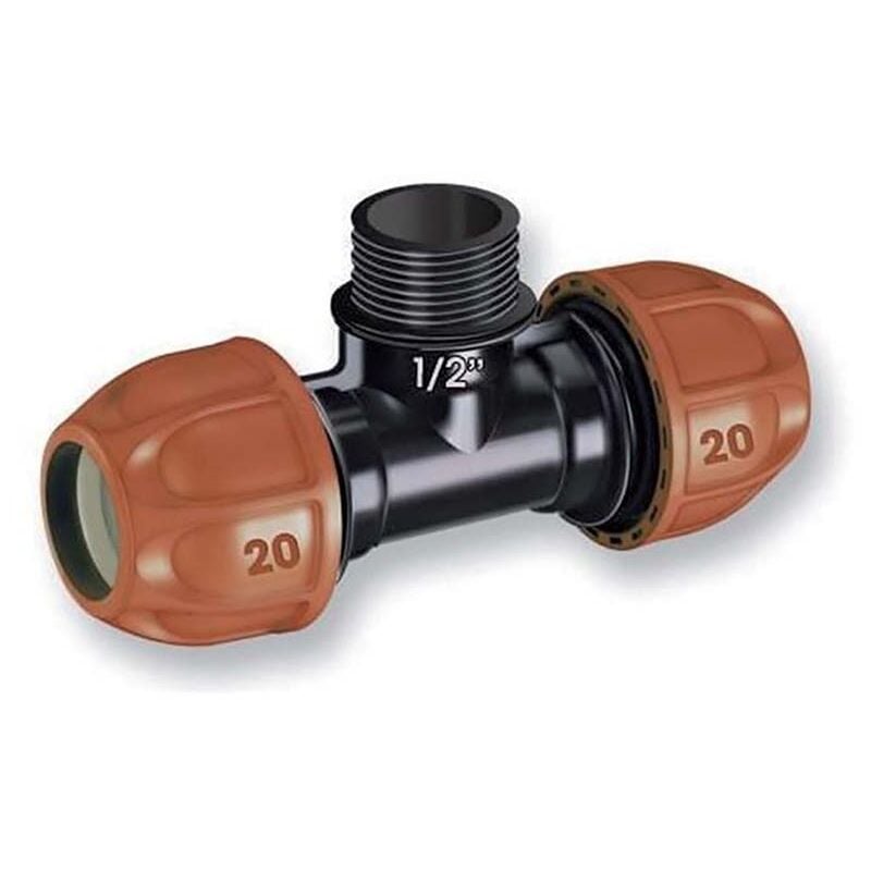 foto del prodotto raccordo t d.20 mm fil.1 2 m