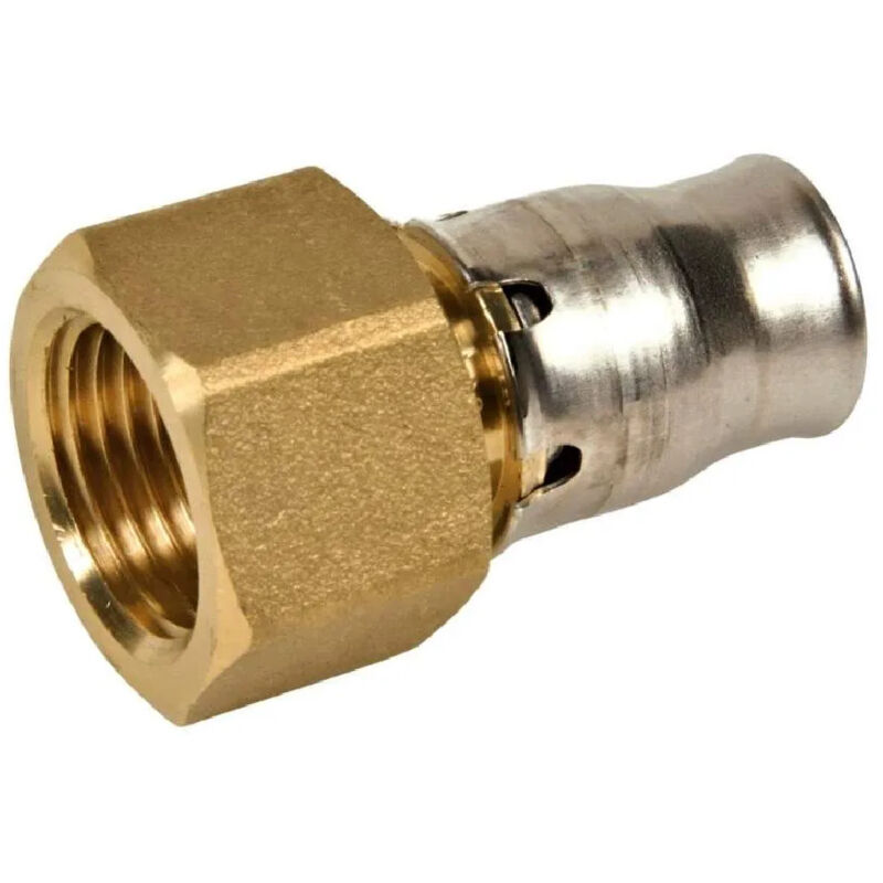 foto del prodotto raccordo tectite senza attrezzi, clip on multistrato 20 mm, femmina fissa 20x27