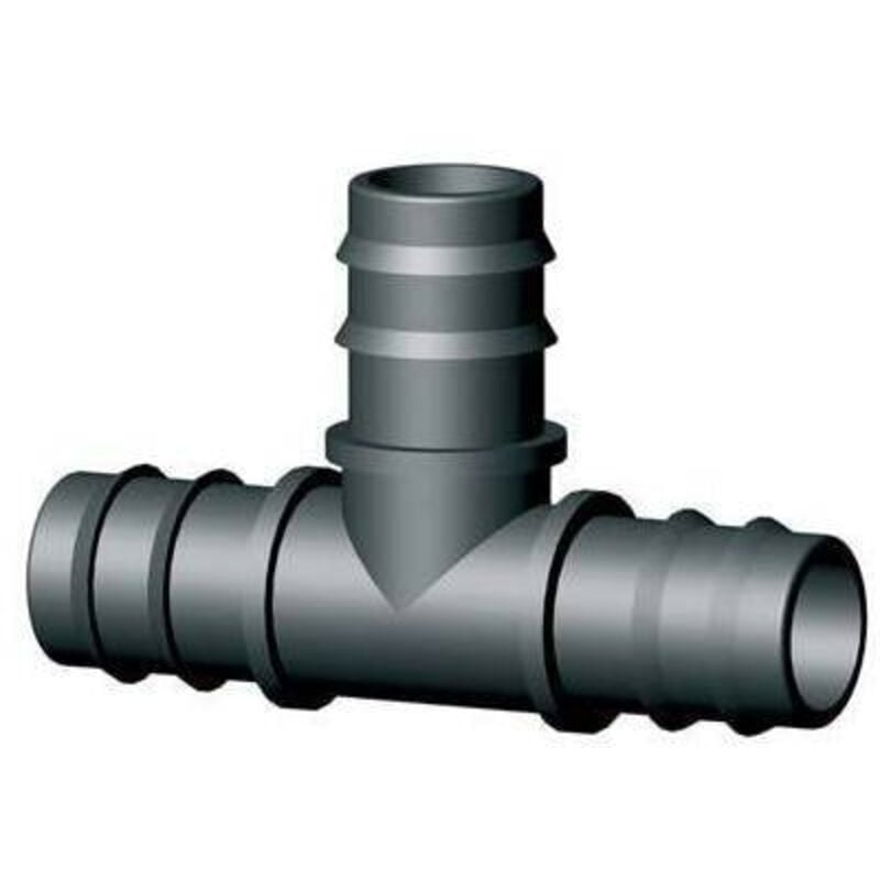 foto del prodotto raccordo tee irrigazione ala gocciolante 16x16x16 mm 10 pezzi