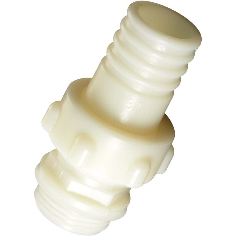 foto del prodotto raccordo tre pezzi diritto portagomma con accoppiamento conico per tubi flessibili - 35 x 1'1 4