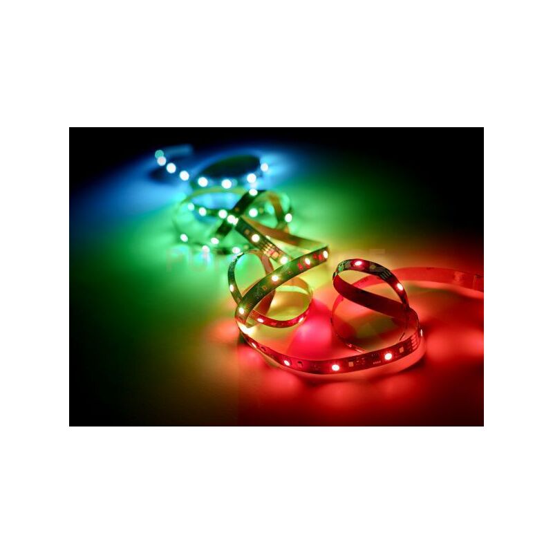 foto del prodotto racer striscia led 10w 750lm, 3000k anche rgb effetto rainbow con effetto sound tagliabile con telecomando multifunzione l. 3 metri dimmerabile