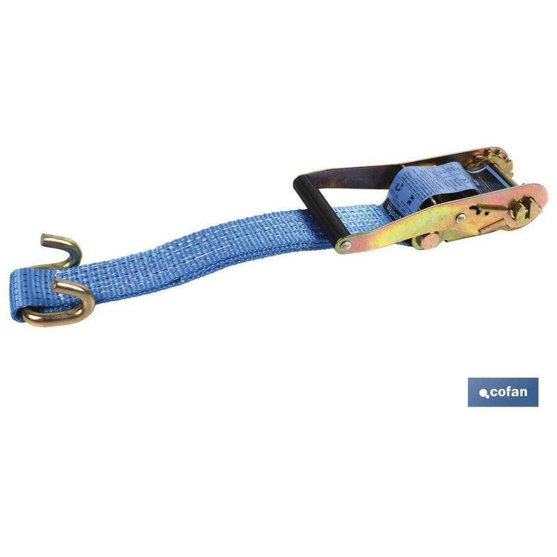 foto del prodotto rachet + nastro da 0,5 mt 3000 kg + gancio aperto