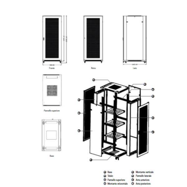 foto del prodotto rack ip20 rsb 32u 800x1000 nero smo