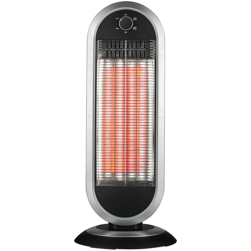 foto del prodotto radiatore a carbone 900w con base oscillante. antracite