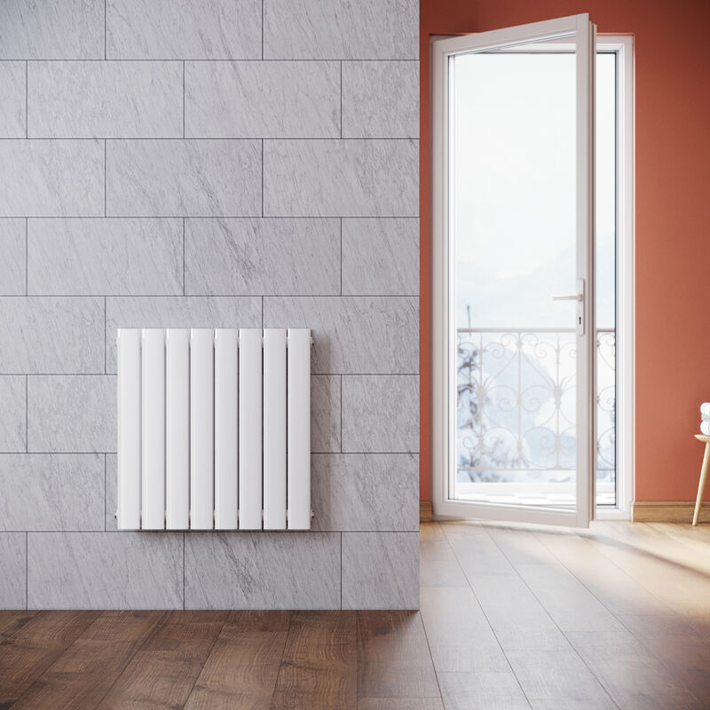 foto del prodotto radiatore a pannello orizzontale 630 x 616 mm bianco bagno soggiorno radiatore orizzontale a doppio strato radiatore da bagno design radiatore a