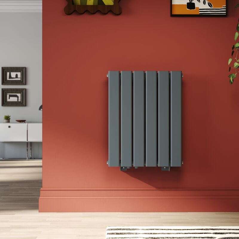 foto del prodotto radiatore antracite doppio verticale termosifoni ad acqua calda in acciaio spcc acciaio dolce 600x465 mm 1737w sonni
