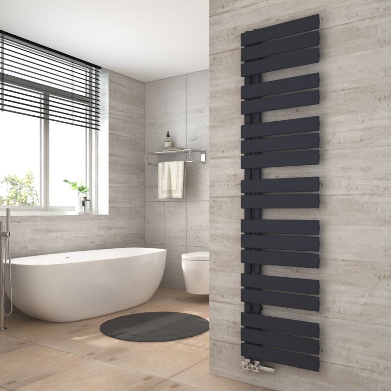 foto del prodotto radiatore bagno antracite scaldasalviette 400 x 1662 mm radiatore bagno scaldasalviette heilmetz