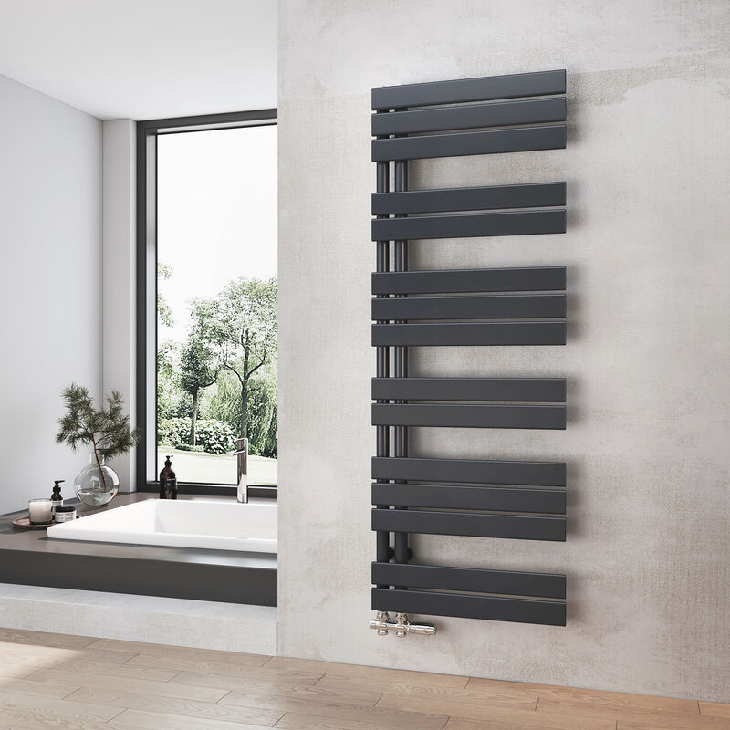 foto del prodotto radiatore bagno antracite scaldasalviette 500 x 1385 mm radiatore bagno scaldasalviette heilmetz
