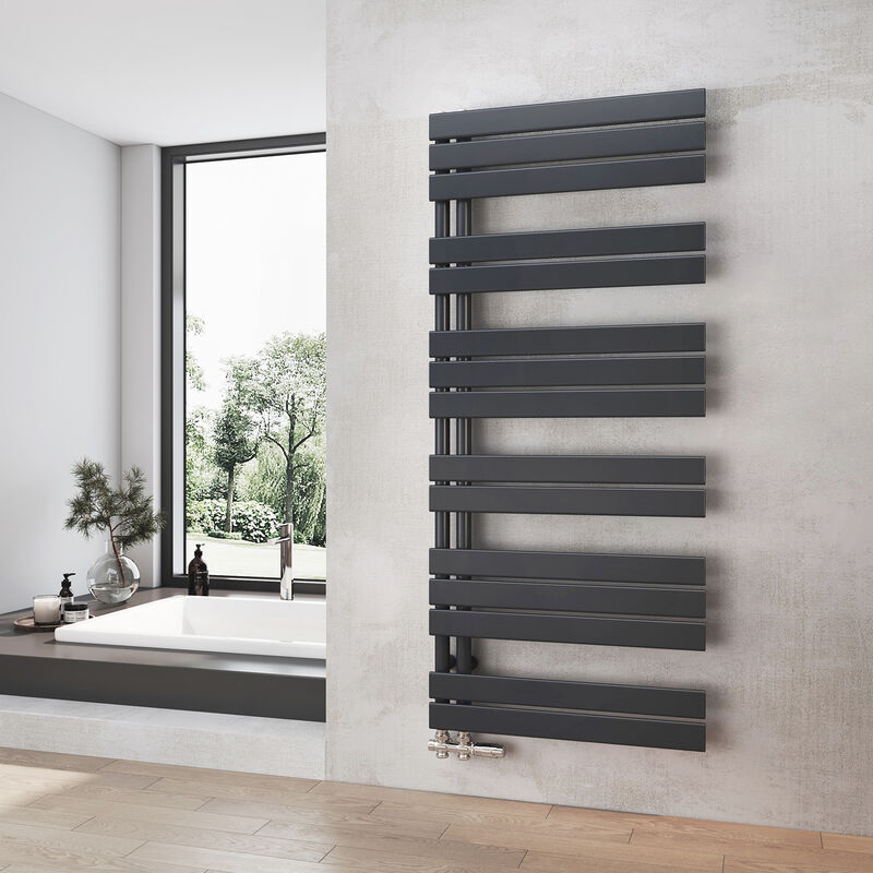 foto del prodotto radiatore bagno antracite scaldasalviette 600 x 1385 mm radiatore bagno scaldasalviette heilmetz