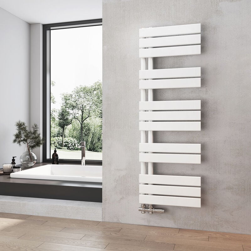 foto del prodotto radiatore da bagno bianco scaldasalviette 400 x 1176 mm radiatore da bagno scaldasalviette heilmetz
