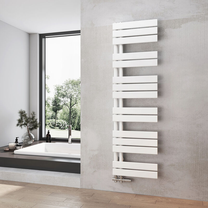 foto del prodotto radiatore da bagno bianco scaldasalviette 400 x 1385 mm radiatore da bagno scaldasalviette heilmetz