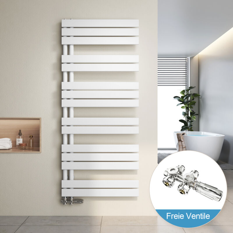 foto del prodotto radiatore da bagno e scaldasalviette valvole bianco 140x60cm scaldasalviette cromo valvola heilmetz