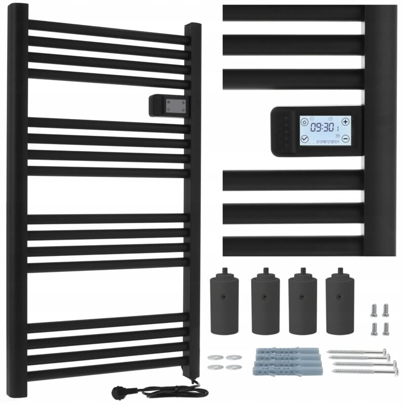 foto del prodotto radiatore da bagno nero paris 500w