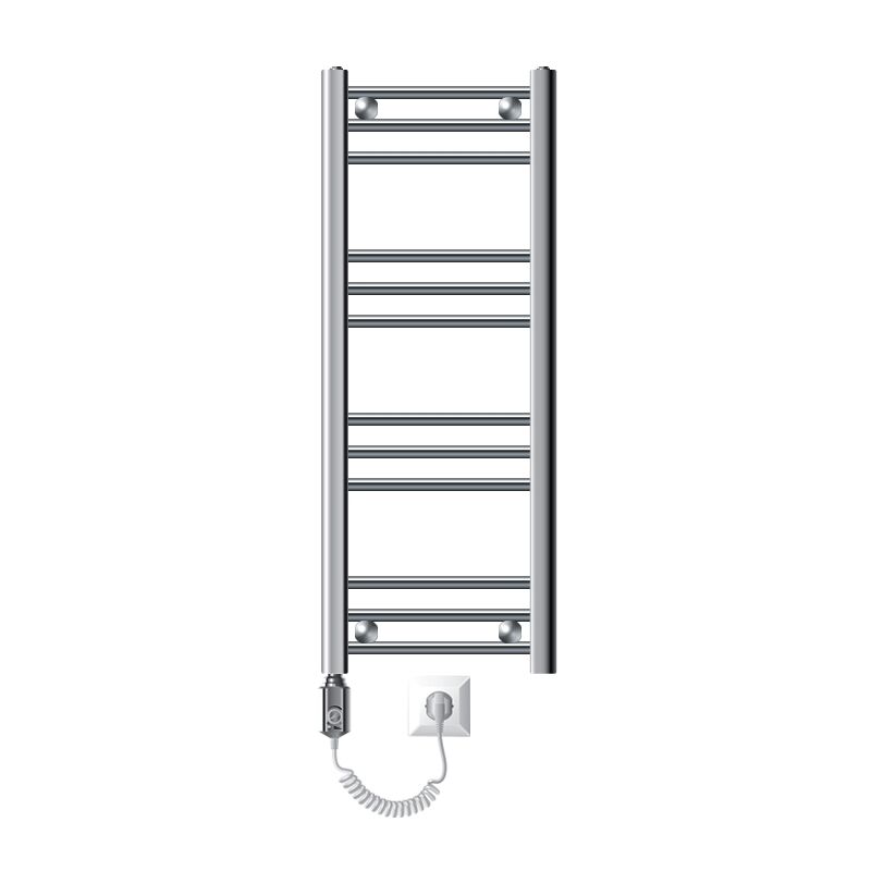 foto del prodotto radiatore elettrico sahara 30 x 80 cm acciaio cromato termosifone con elemento riscaldante 600w display digitale calorifero moderno arredamento