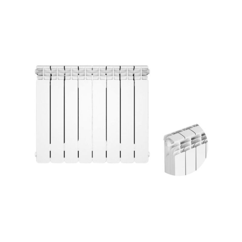 foto del prodotto radiatore in alluminio pressofuso modello magma 800 95 watt 183 ral 9010 magma