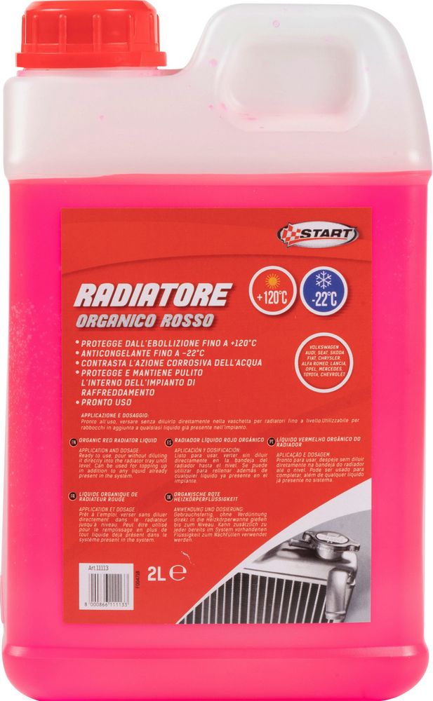 foto del prodotto radiatore liquido rosso g12 2l anticongelante