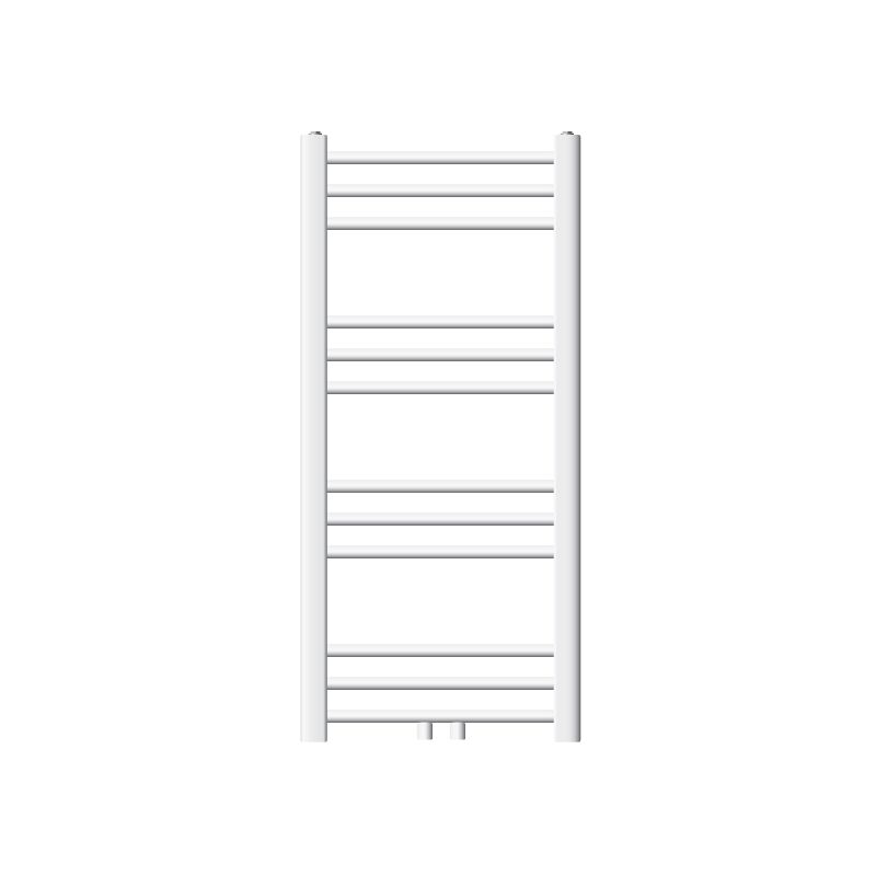 foto del prodotto radiatore sahara scaldasalviette moderno per bagno 400 x 800 mm bianco acciaio dritto con chiusura centrale radiatore scaldasalviette