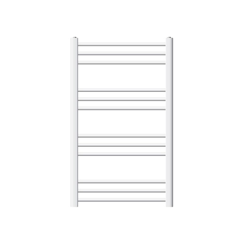 foto del prodotto radiatore sahara scaldasalviette moderno per bagno 600 x 800 mm bianco acciaio curvo con attacco laterale radiatore scaldasalviette